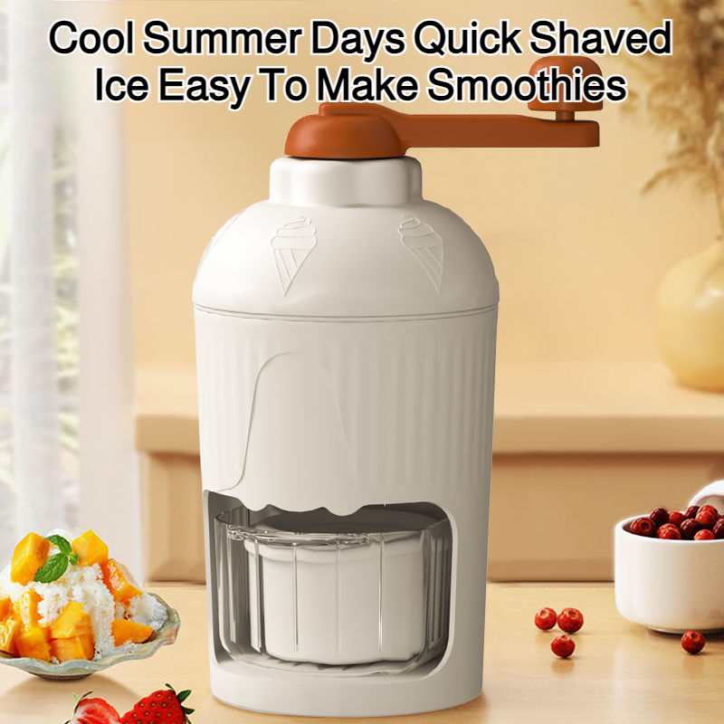 Homeportable fast smoothiemaking handcrank shaved ice machine