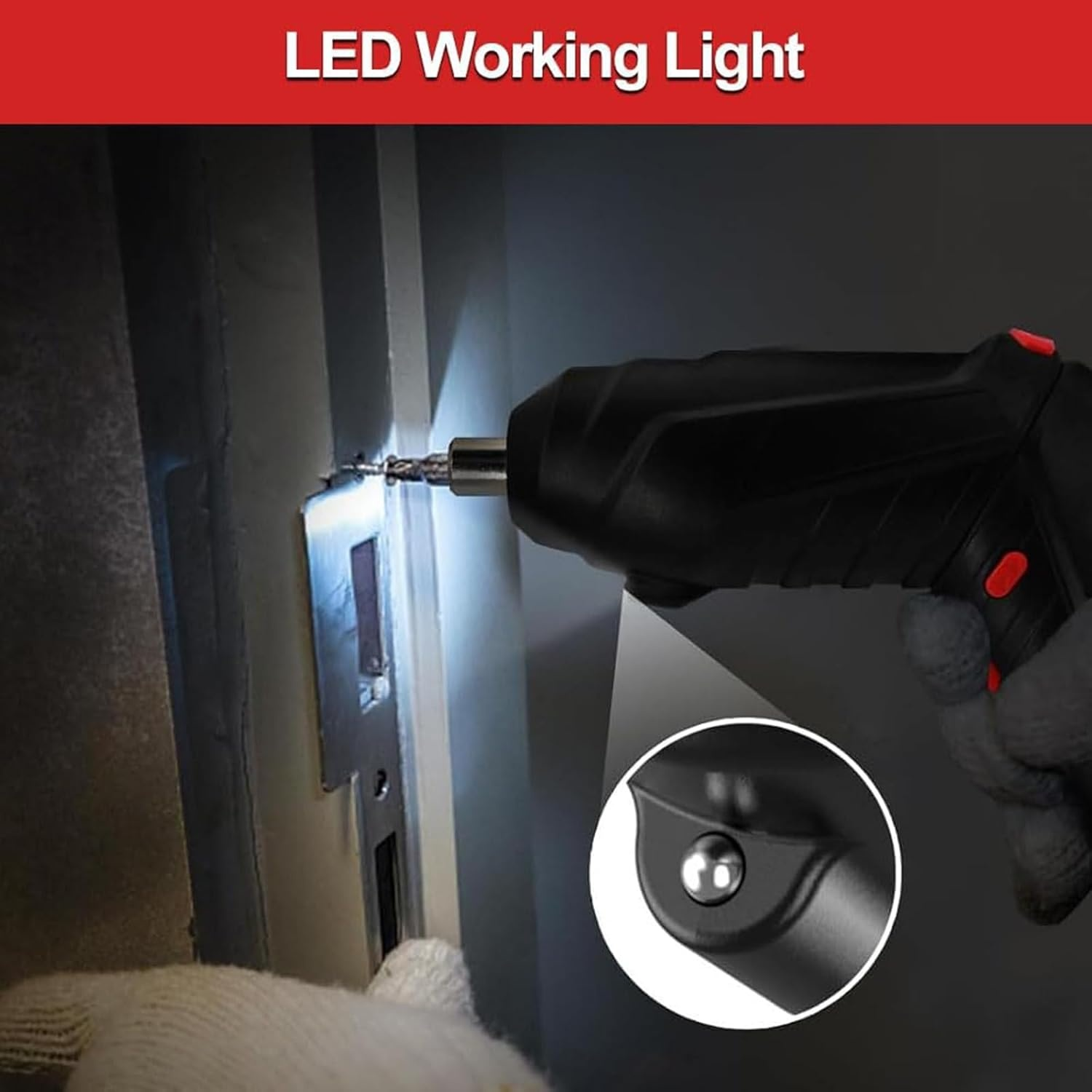 Electric screwdriver [for beginners & 47 parts attached] Electric screwdriver small 4.2V 3.5Nm tool 