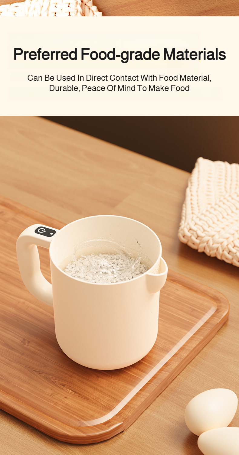 Egg beater with detachable filter accessory