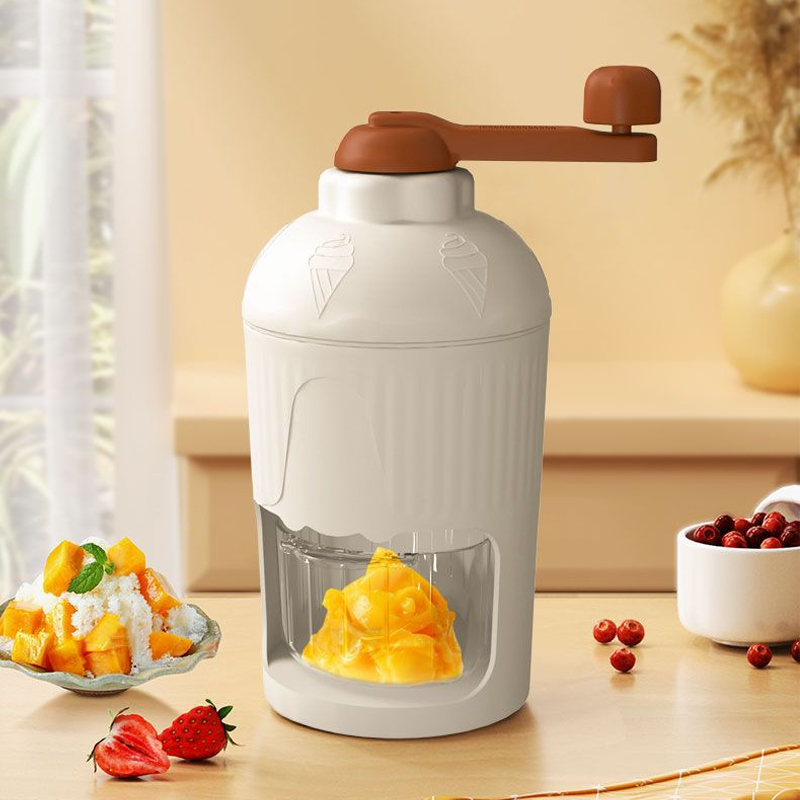 Homeportable fast smoothiemaking handcrank shaved ice machine