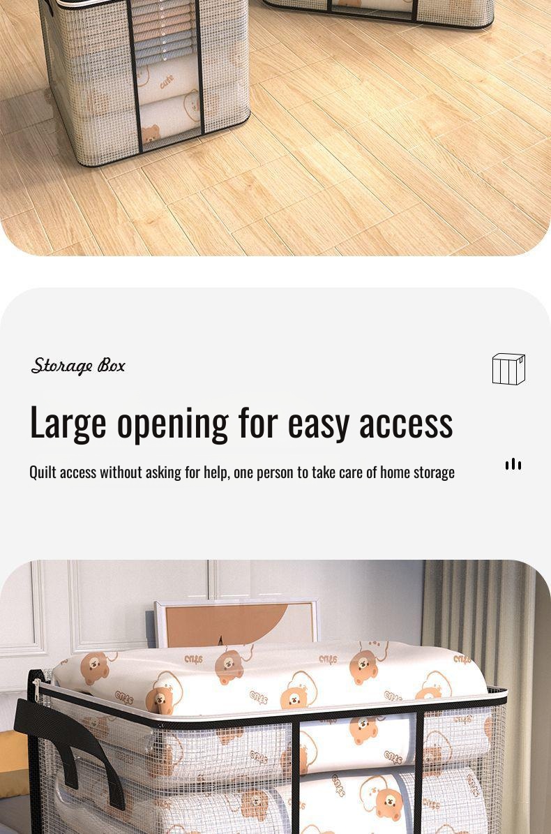 Waterproof storage bag for bedding and clothes