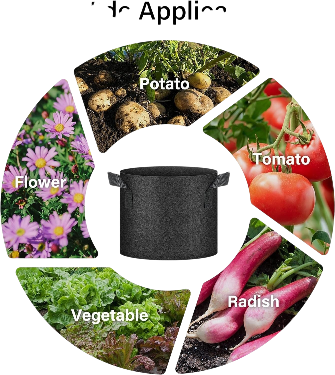 Durable grow bags for tomatoes and peppers