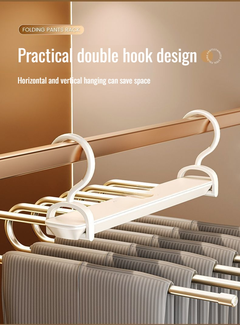 Modern stainless steel rack for organizing pants