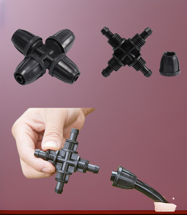 Self-watering planters with drip irrigation system