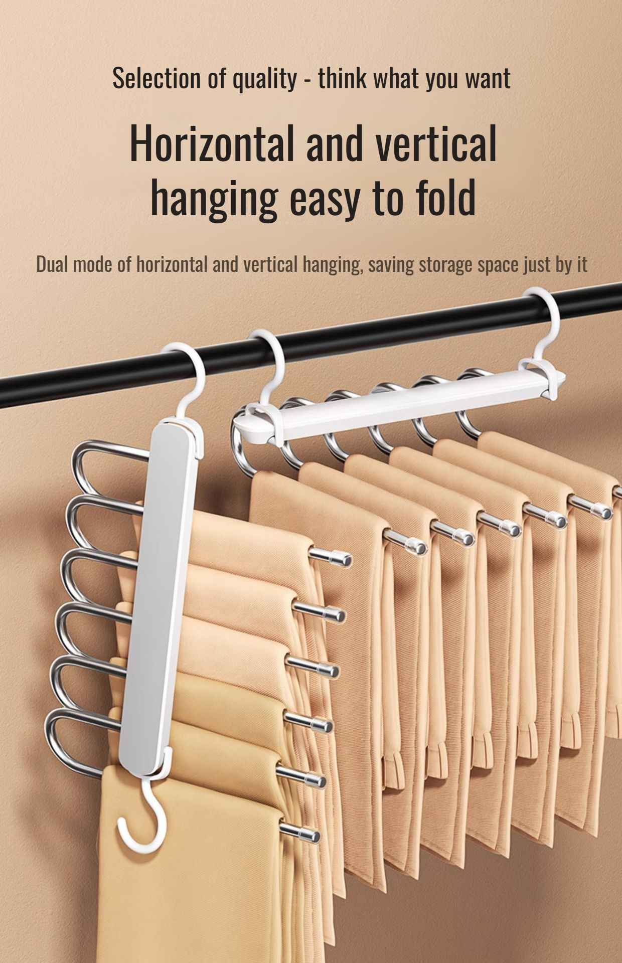 Multi-functional clothes drying rack for pants