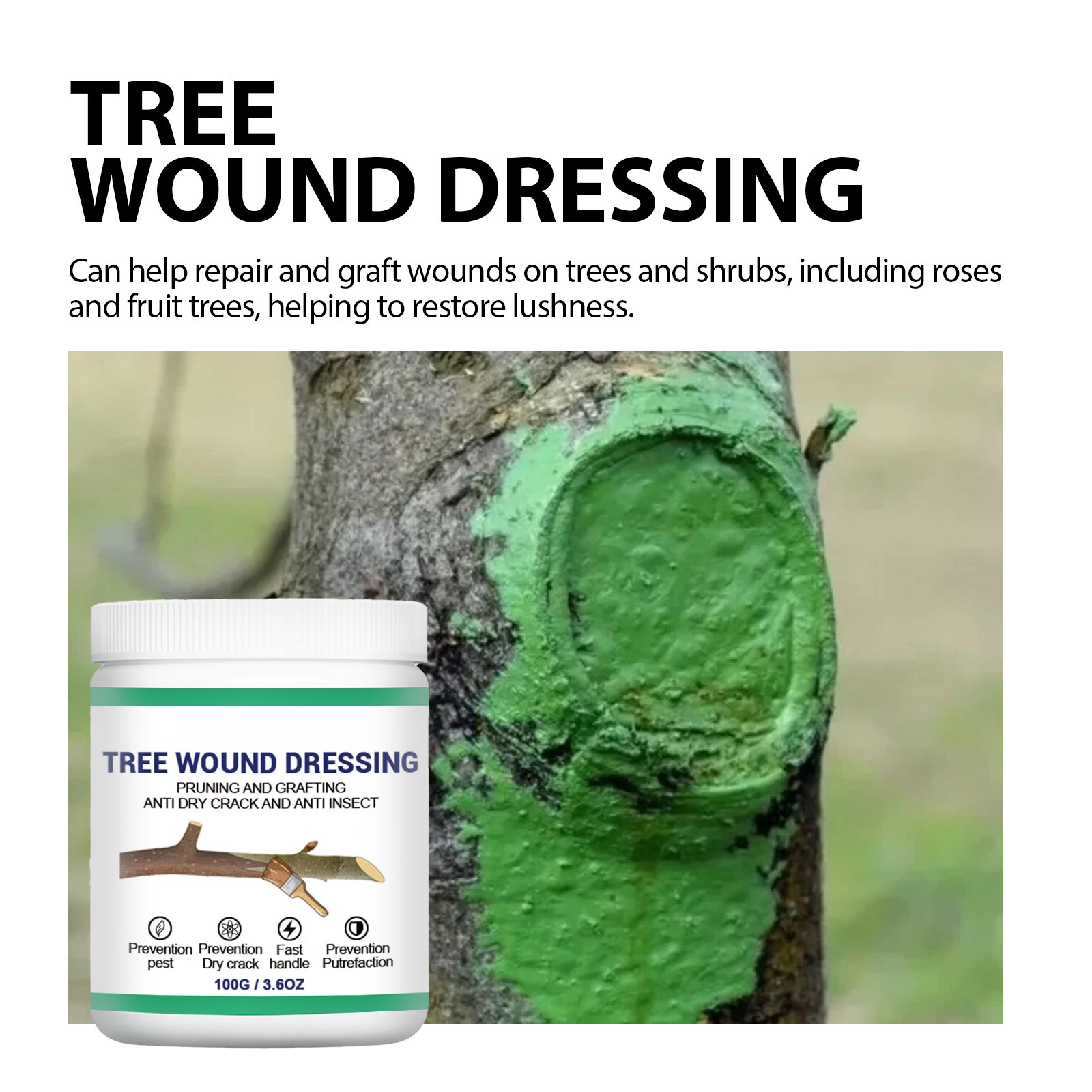 Large Tree Wound Healer Seedling Rooting Plant Applicator Fruit Tree Tree Healing Ointment