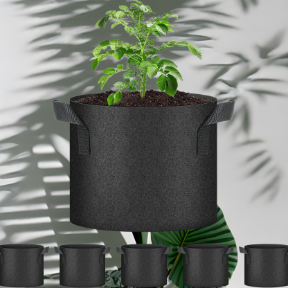 Black Plant Grow Bags Nonwoven Large Caliber Growing Bags Fruit and Vegetable Growing Bags