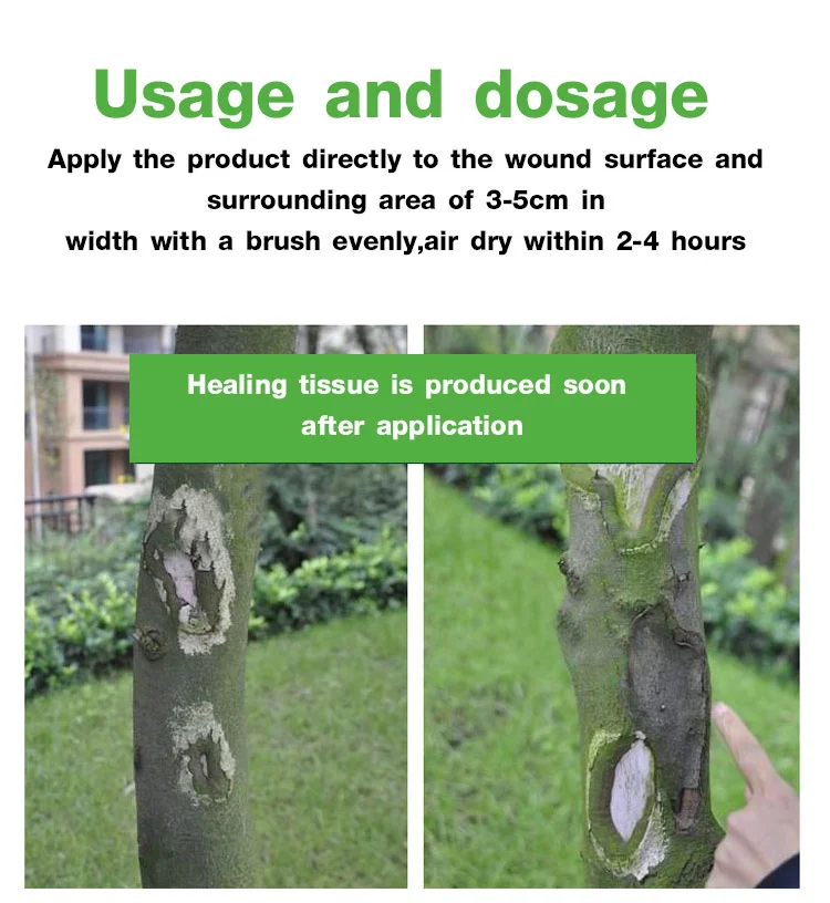 Healing ointment for damaged fruit trees