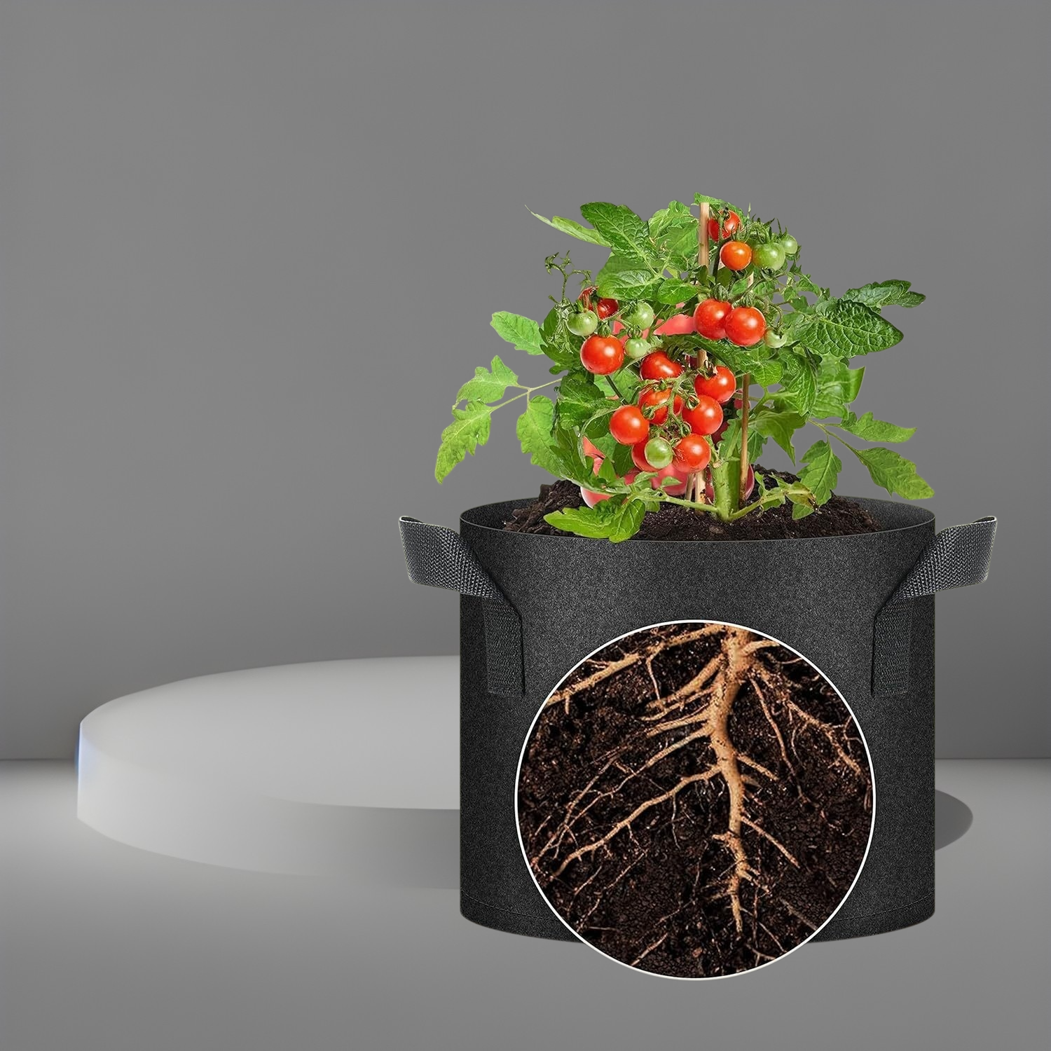 Breathable reusable plant pots for gardening