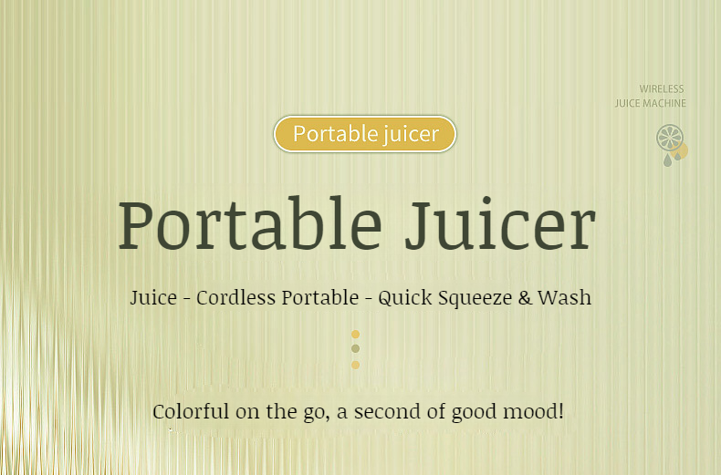 Portable multifunctional juicing cup with USB charging port