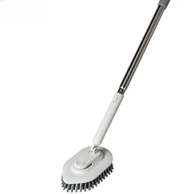 Bathroom bathtub wall cleaning floor gap dead corner brush cleaning hard bristle long handle toilet 