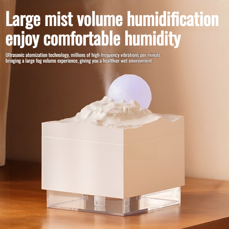 Unlimited water quality humidifier humidifier Moon modeling Warm Night Lights Silent humidification 