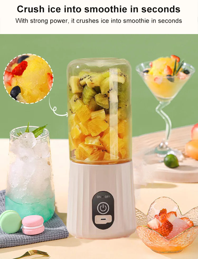 Portable juicing cup in a gym setting