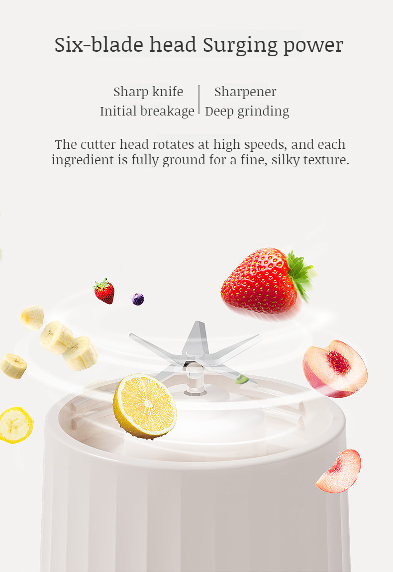 Travel-friendly fruit and vegetable juicer