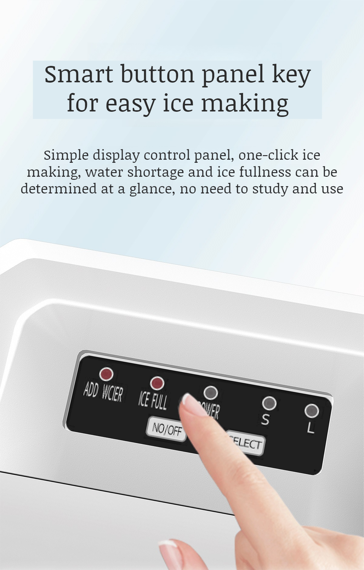 Energy-saving automatic mini ice maker for daily use
