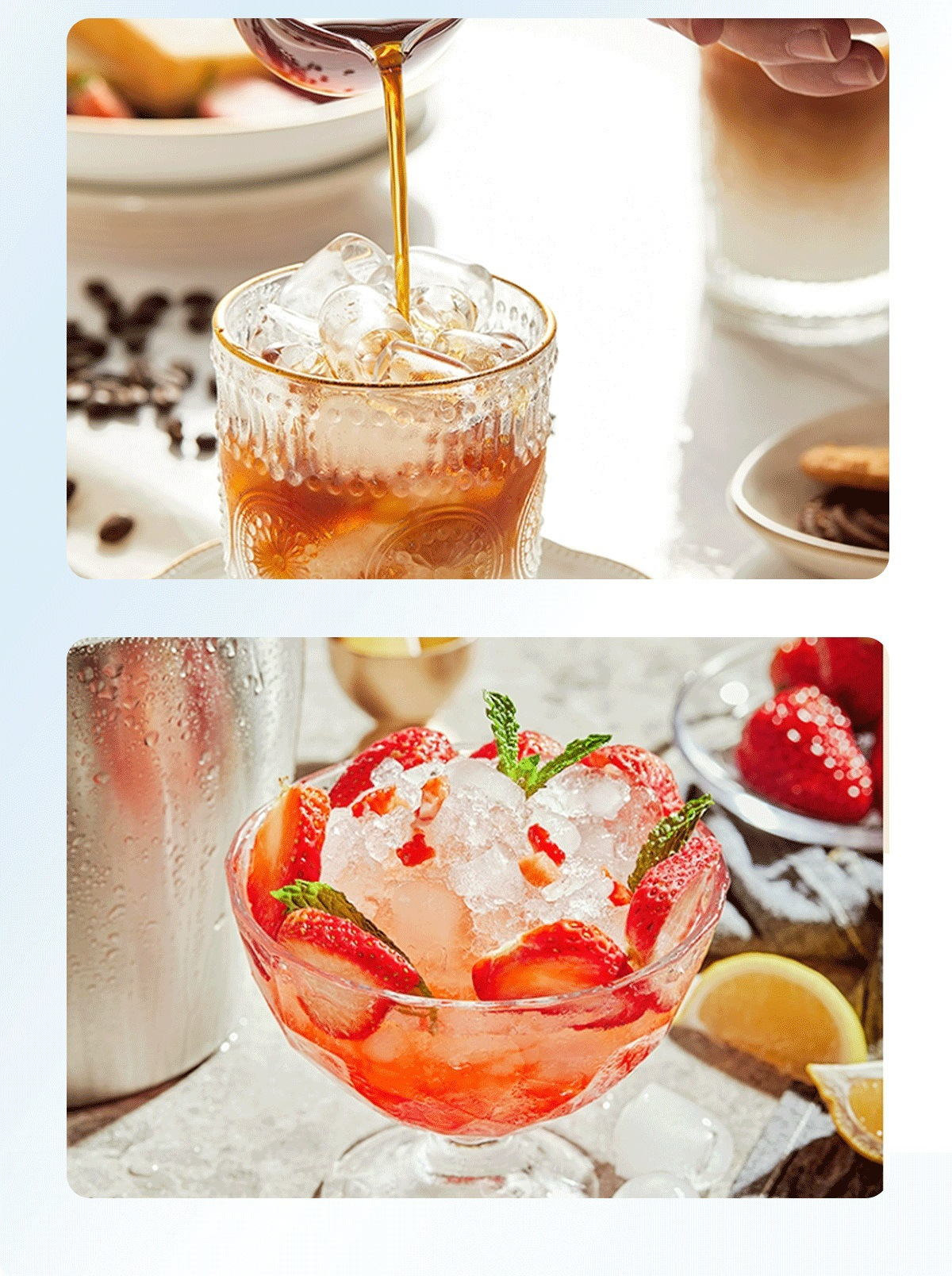 Efficient home ice maker with large ice capacity