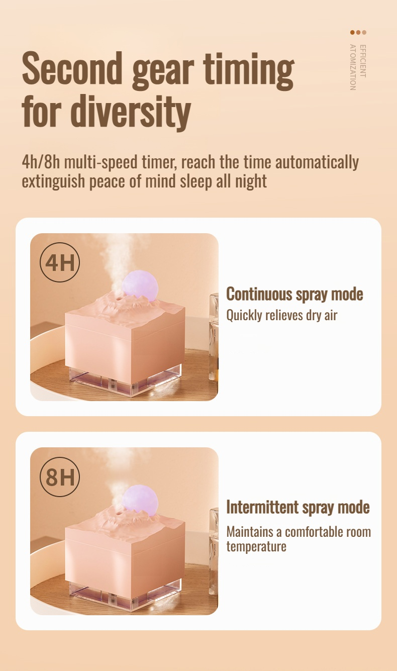 Modern moon modeling humidifier for office
