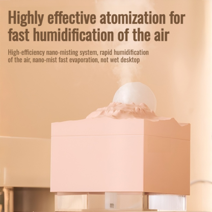 Unlimited water quality humidifier humidifier Moon modeling Warm Night Lights Silent humidification 