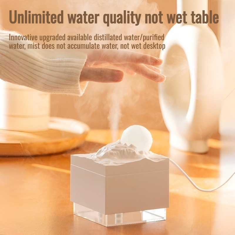 Unlimited water quality humidifier humidifier Moon modeling Warm Night Lights Silent humidification 