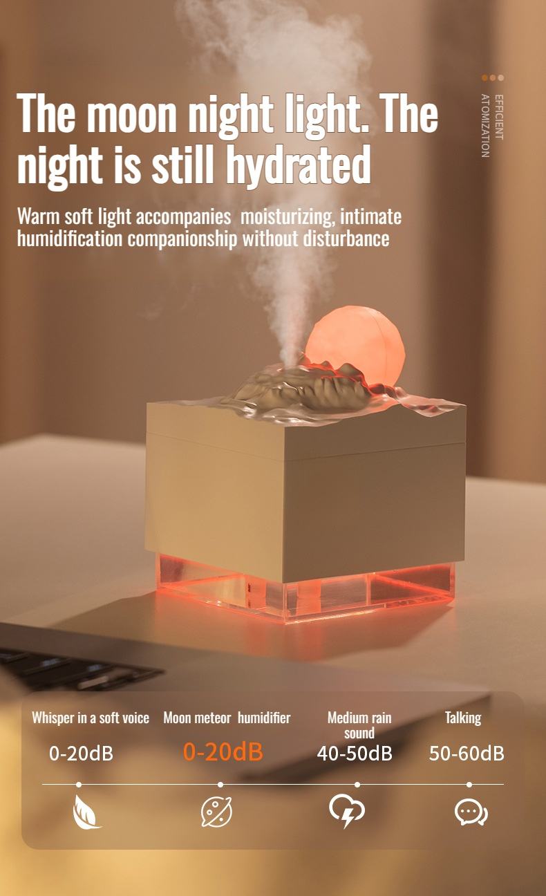 Silent air humidifier for children's room