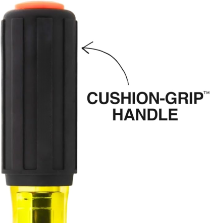 Hollow-Shaft Nut Driver Set, Heavy-Duty, Color-Coded Hex Sizes 1/4 to 9/16-Inch, Cushion-Grip Handles, 6-Piece