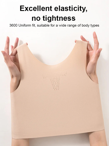 Ten pieces are not as good as one piece【wire-free anti-sagging shaping underwear】makes large breasts look smaller without feeling constricted, breathable and comfortable in summer
