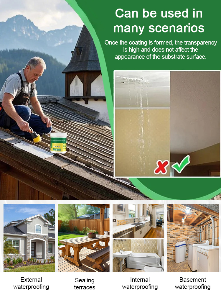 【Highly efficient waterproof sealant】Quick repair in 5 minutes, buy once to solve all leaks, safe and environmentally friendly