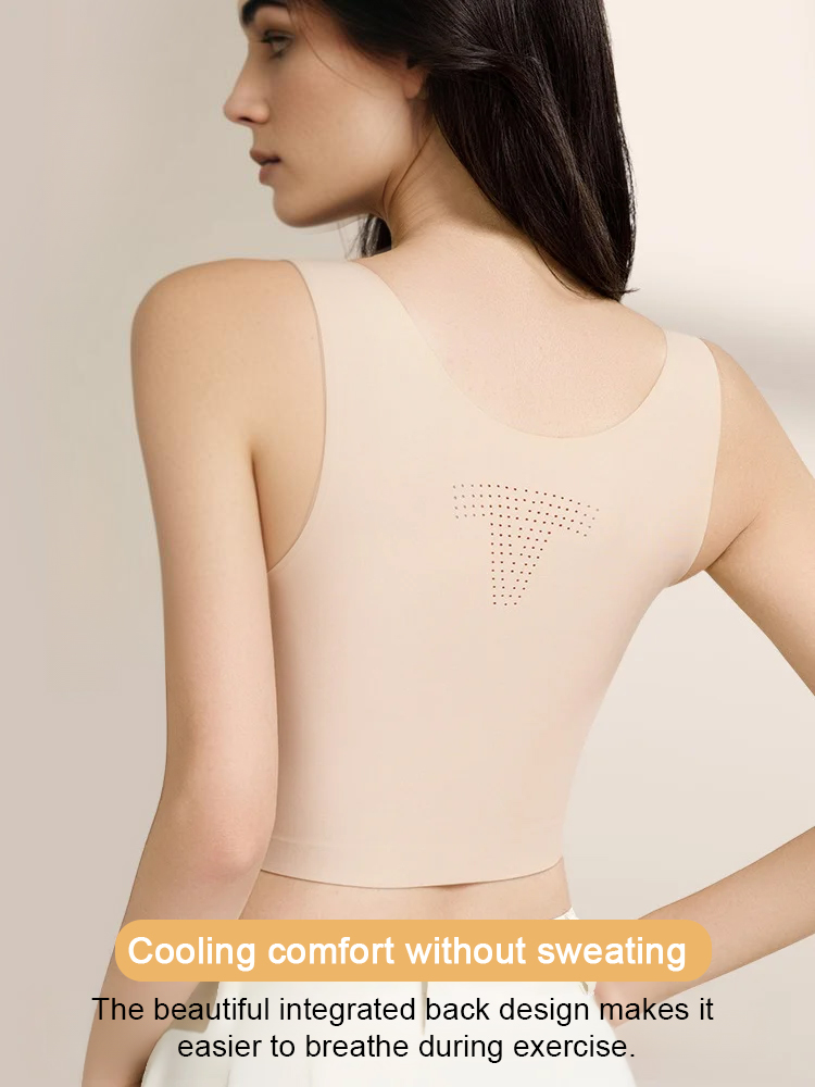 Ten pieces are not as good as one piece【wire-free anti-sagging shaping underwear】makes large breasts look smaller without feeling constricted, breathable and comfortable in summer