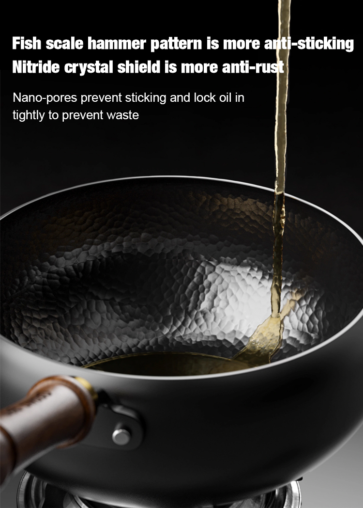 【👍🍳Healthy uncoated iron pan】No need to replace the pan for 50 years, triple high-temperature nitriding in Japan, 7-day return policy