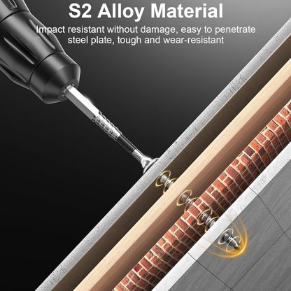 High Magnetic Screwdriver Drill Bit Set - 12Pcs K5 Impact Resistant Non Slip Bit - Magnetic Screwdriver Bits - 25 50 65 70 90 150mm (12Pcs)