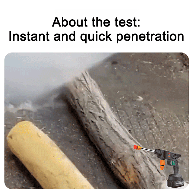 【💧High-pressure wireless car wash gun】Extra-large battery + four turbochargers, 3200 PSI water pressure