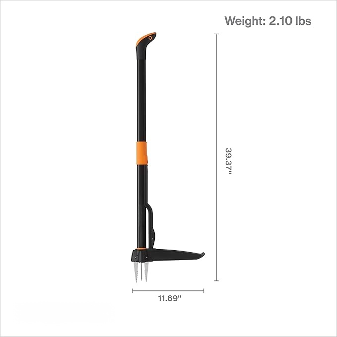 4-Claw Stand Up Weed Puller Tool, Gardening Hand Weeding Tool with 39" Long Ergonomic Handle with Easy-Eject Mechanism