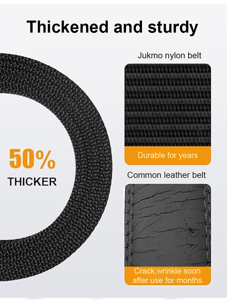 【Pilot Tactical Belt】Comfortable without constricting the waist, millimeter-level precise adjustment, comfortable to wear with various suits and casual wear.