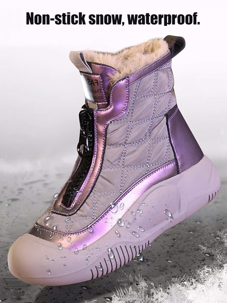 ☀️【Top-quality Australian Merino sheepskin high-top winter boots】Hand-stitched for enhanced warmth