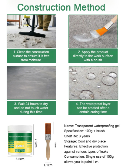 【Highly efficient waterproof sealant】Quick repair in 5 minutes, buy once to solve all leaks, safe and environmentally friendly