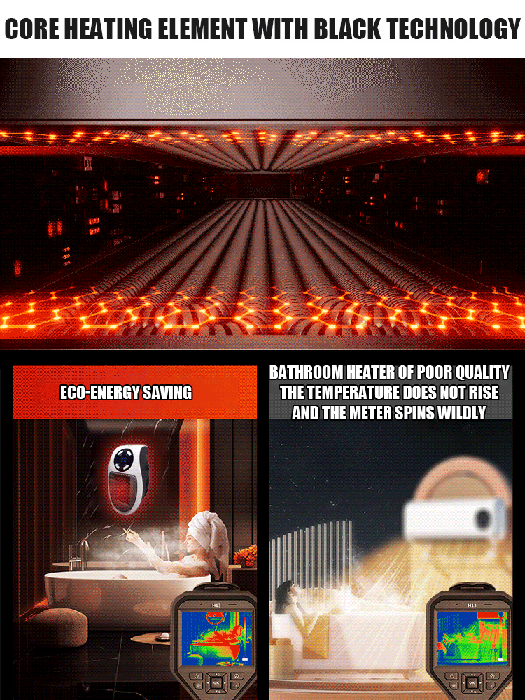 【3-second rapid heating AI energy-saving heater】 Energy-saving and non-drying, a miracle device for rapid heating throughout the entire house