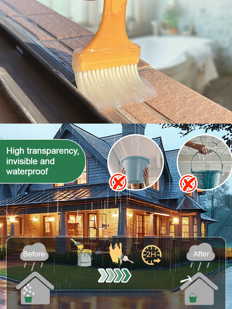 【Highly efficient waterproof sealant】Quick repair in 5 minutes, buy once to solve all leaks, safe and environmentally friendly