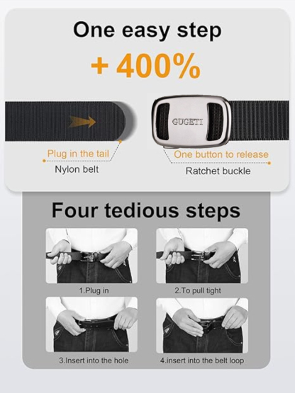 【Pilot Tactical Belt】Comfortable without constricting the waist, millimeter-level precise adjustment, comfortable to wear with various suits and casual wear.