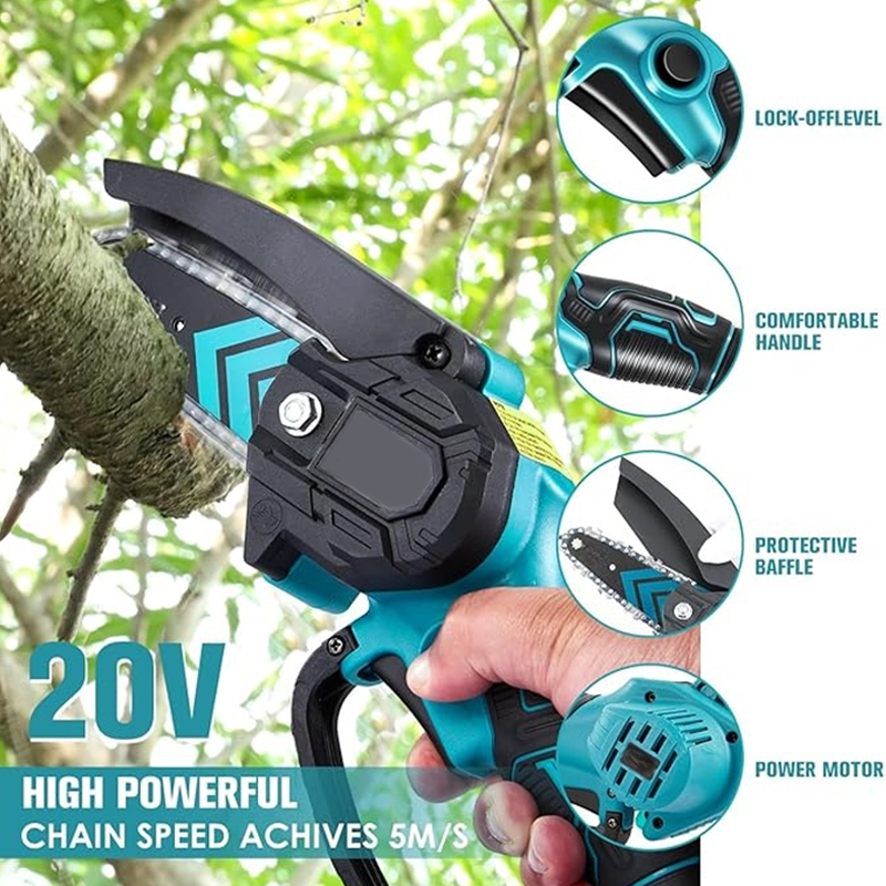 Mini Chainsaw,Portable Electric Chainsaws Cordless,Handheld Chain Saw Pruning Shears Chain Saws for Tree Branches,Courtyard,Household and Garden Father's Day Gift for Men Dad Husband Women
