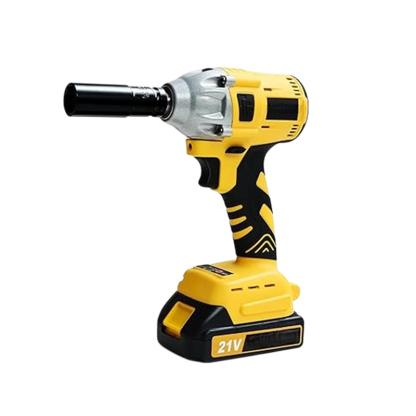 Cordless Impact Wrench for Car Repair & Home Use, 1/2" Electric Brushless Impact Gun with 2 Batteries & 5 Sockets, Heavy Duty Tool Kit for Men, All-Season DIY, Yellow-A, Medium Size