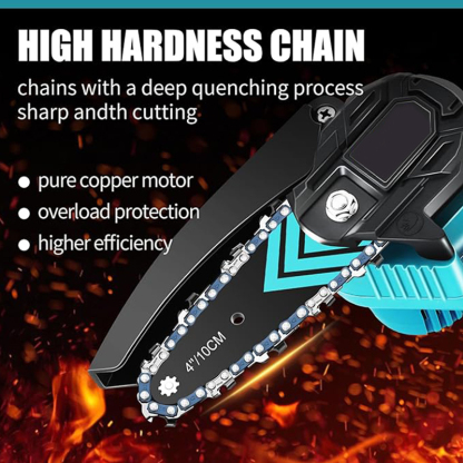 Mini Chainsaw,Portable Electric Chainsaws Cordless,Handheld Chain Saw Pruning Shears Chain Saws for Tree Branches,Courtyard,Household and Garden Father's Day Gift for Men Dad Husband Women