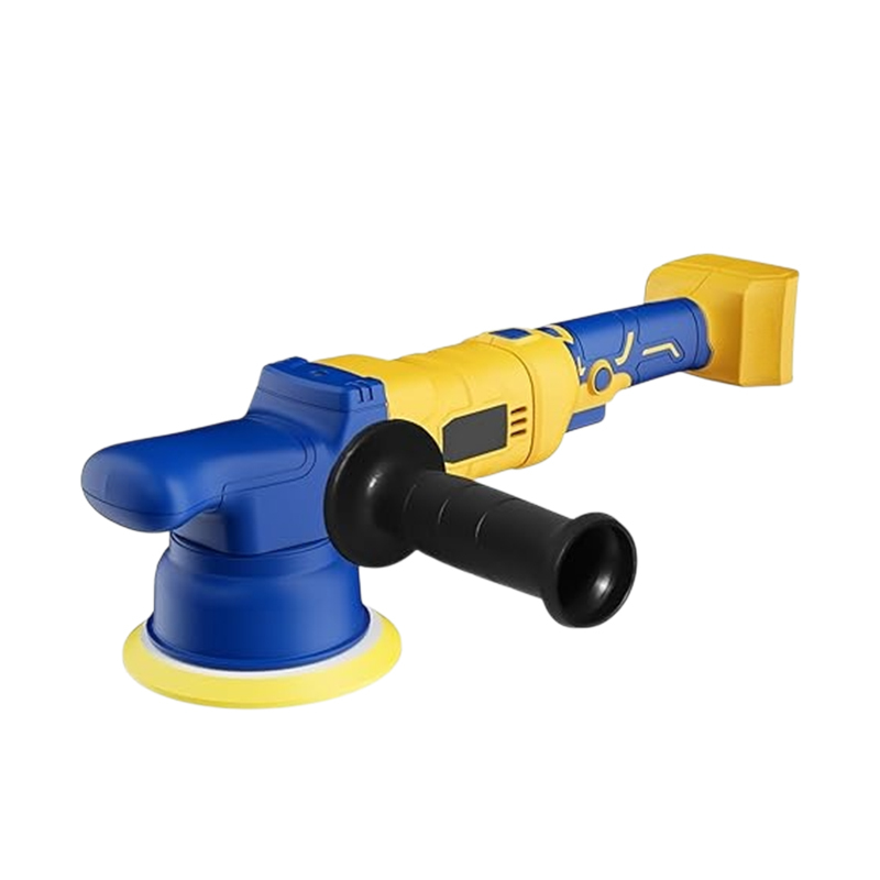 5" Car Buffer Polisher Compatible with  20V MAX Battery, 6 Variable Speed Cordless Orbital Random Waxer, Dual Action, 5,000RPM Brushless, Detachable Handle for Polishing, Detailing