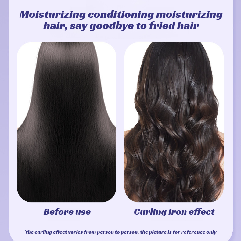 natural and shapely curling iron hair curler hydrated hair Deep V Egg Rolls 32MM Large Water Ripple 