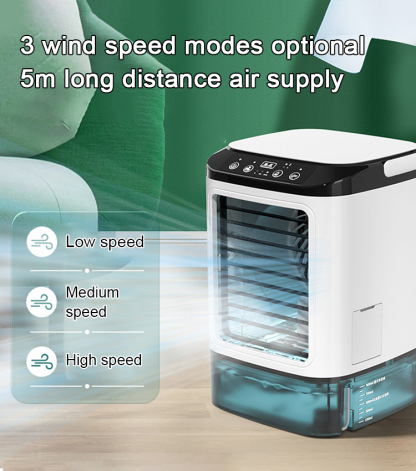 【Desk fan with mist spray 】Cool down by 10 degrees in one second, three times colder than diving into a refrigerator, Half-price for a limited time: 1 hour only
