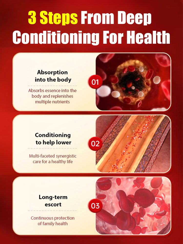 【Blood vessel cleansing and blood pressure balancing capsules】✨Measured treatment effectiveness reaches 98%！