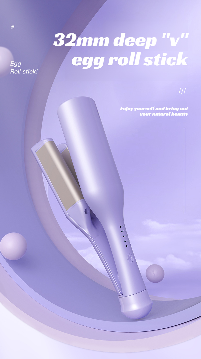 Professional Hair Curler for Deep V Egg Rolls