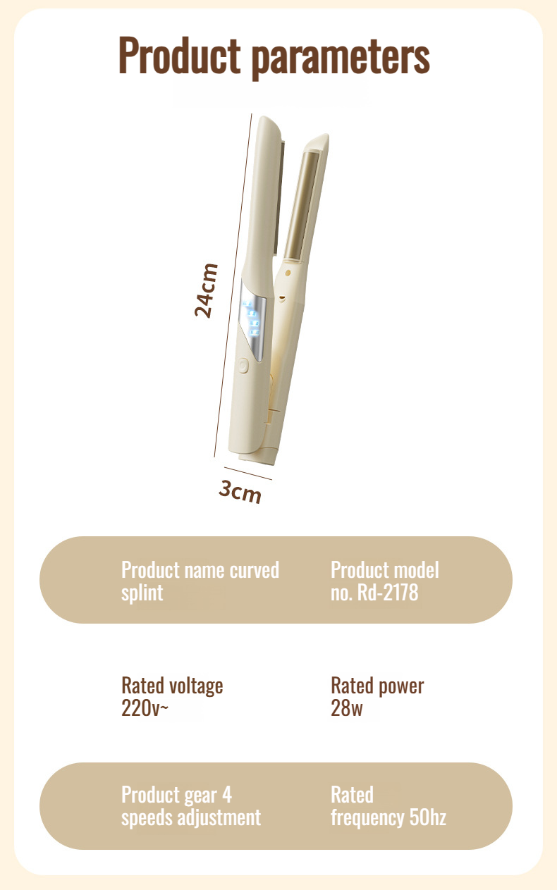 multifunction curling iron styling stick Curved Longlasting styling Moisturizing Hair Care curling i