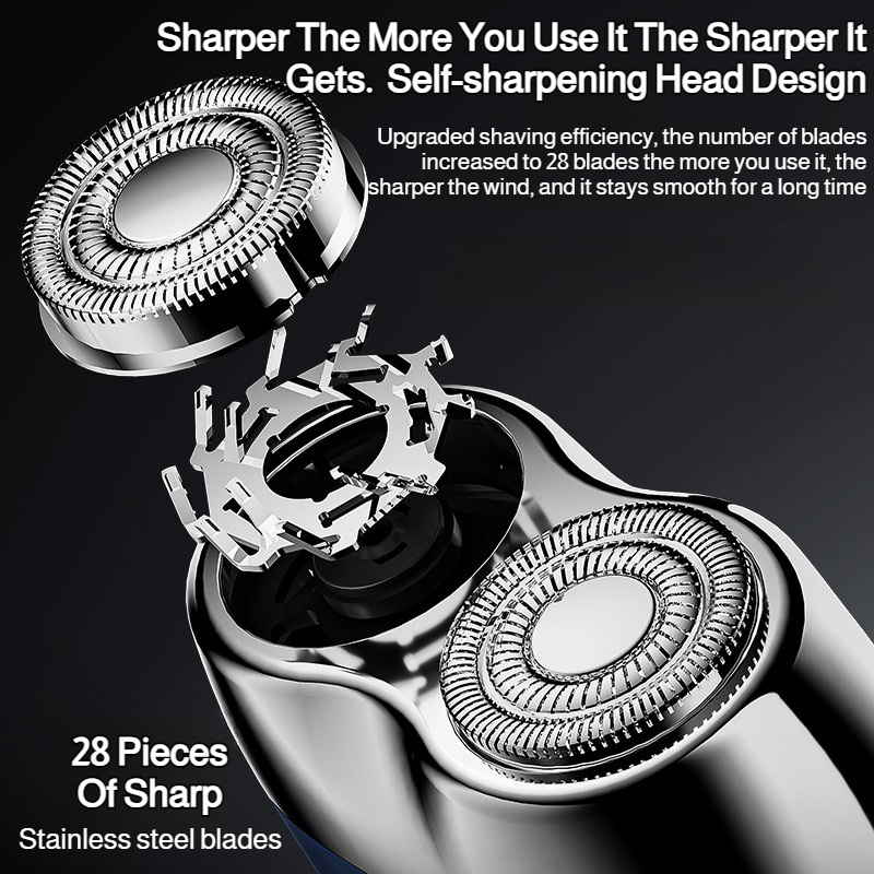 TypeC fast charging beard knife shaver Mini Compact Storage Portable IPX7 Waterproof Features Double