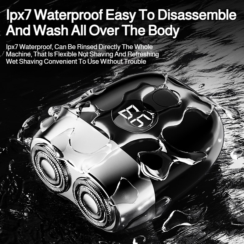 TypeC fast charging beard knife shaver Mini Compact Storage Portable IPX7 Waterproof Features Double