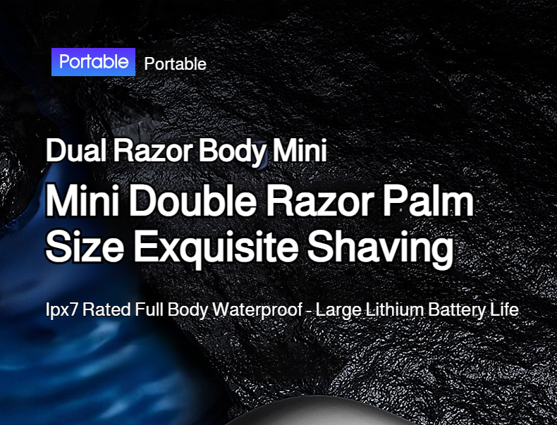 IPX7 waterproof electric shaver for men